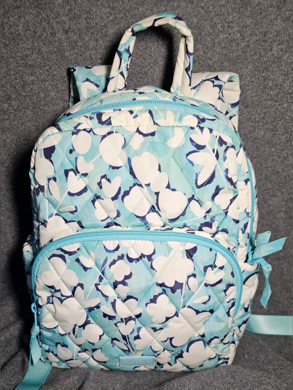Vera Bradley Ultralight Cut Vines Mini Backpack Blue/White‎